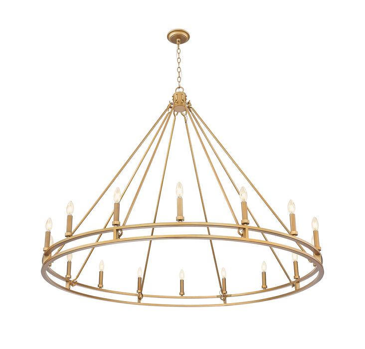 Z-Lite - 4005-16SBR - 16 Light Chandelier - Dennison - Signature Brass