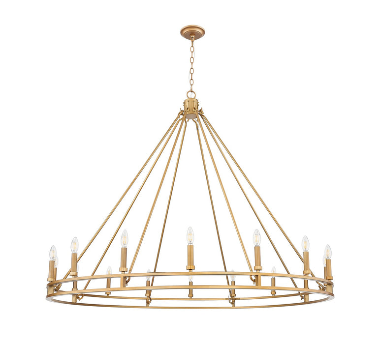Z-Lite - 4005-16SBR - 16 Light Chandelier - Dennison - Signature Brass