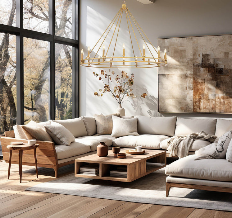 Z-Lite - 4005-16SBR - 16 Light Chandelier - Dennison - Signature Brass