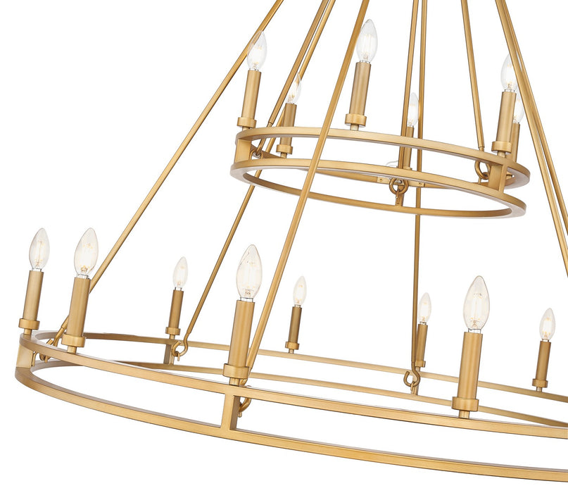 Z-Lite - 4005-18SBR - 18 Light Chandelier - Dennison - Signature Brass