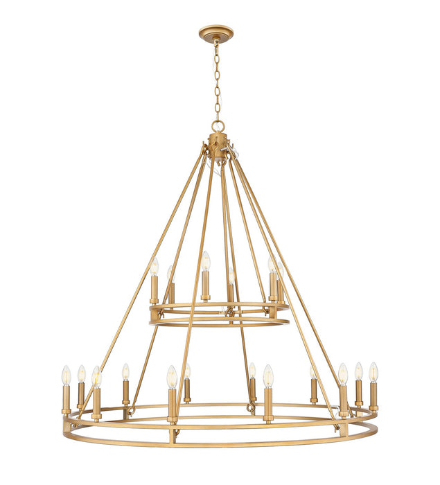 Z-Lite - 4005-18SBR - 18 Light Chandelier - Dennison - Signature Brass