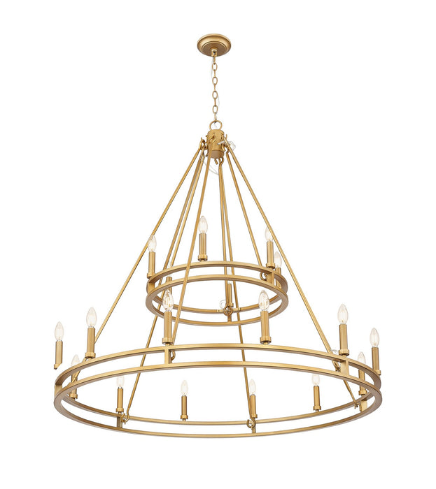 Z-Lite - 4005-18SBR - 18 Light Chandelier - Dennison - Signature Brass