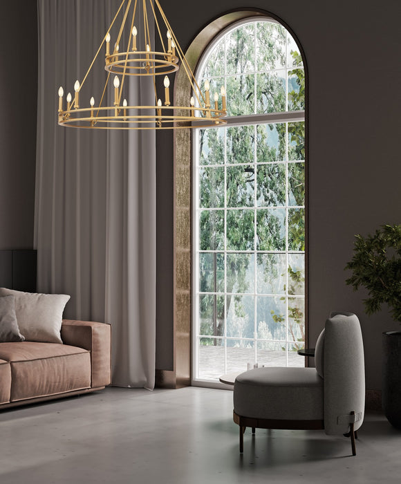 Z-Lite - 4005-18SBR - 18 Light Chandelier - Dennison - Signature Brass