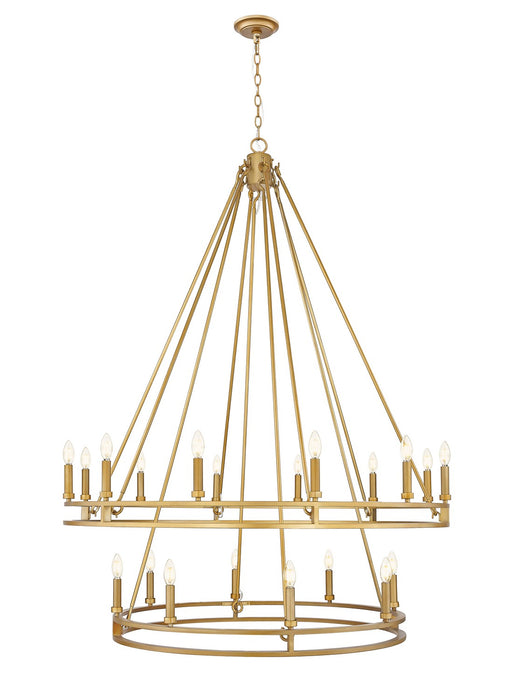 Z-Lite - 4005-20SBR - 20 Light Chandelier - Dennison - Signature Brass