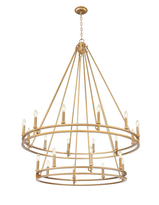 Z-Lite - 4005-20SBR - 20 Light Chandelier - Dennison - Signature Brass