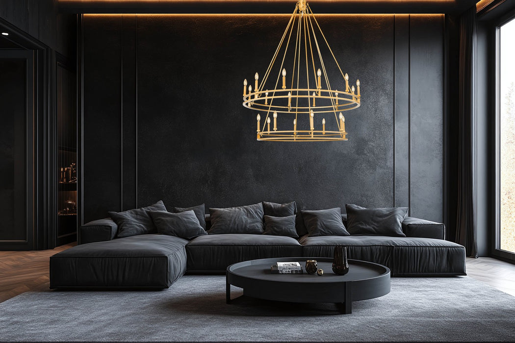 Z-Lite - 4005-20SBR - 20 Light Chandelier - Dennison - Signature Brass