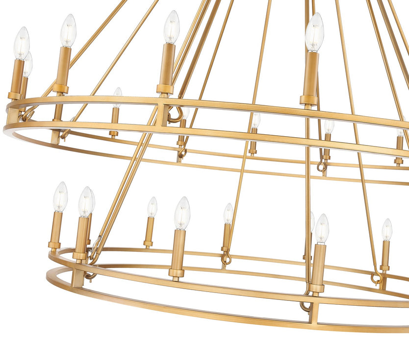 Z-Lite - 4005-28SBR - 28 Light Chandelier - Dennison - Signature Brass