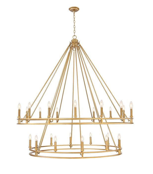 Z-Lite - 4005-28SBR - 28 Light Chandelier - Dennison - Signature Brass