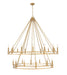 Z-Lite - 4005-28SBR - 28 Light Chandelier - Dennison - Signature Brass