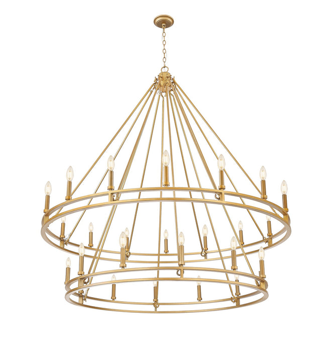 Z-Lite - 4005-28SBR - 28 Light Chandelier - Dennison - Signature Brass