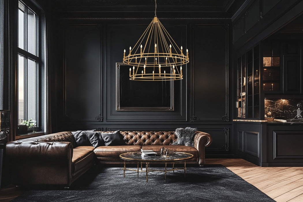 Z-Lite - 4005-28SBR - 28 Light Chandelier - Dennison - Signature Brass