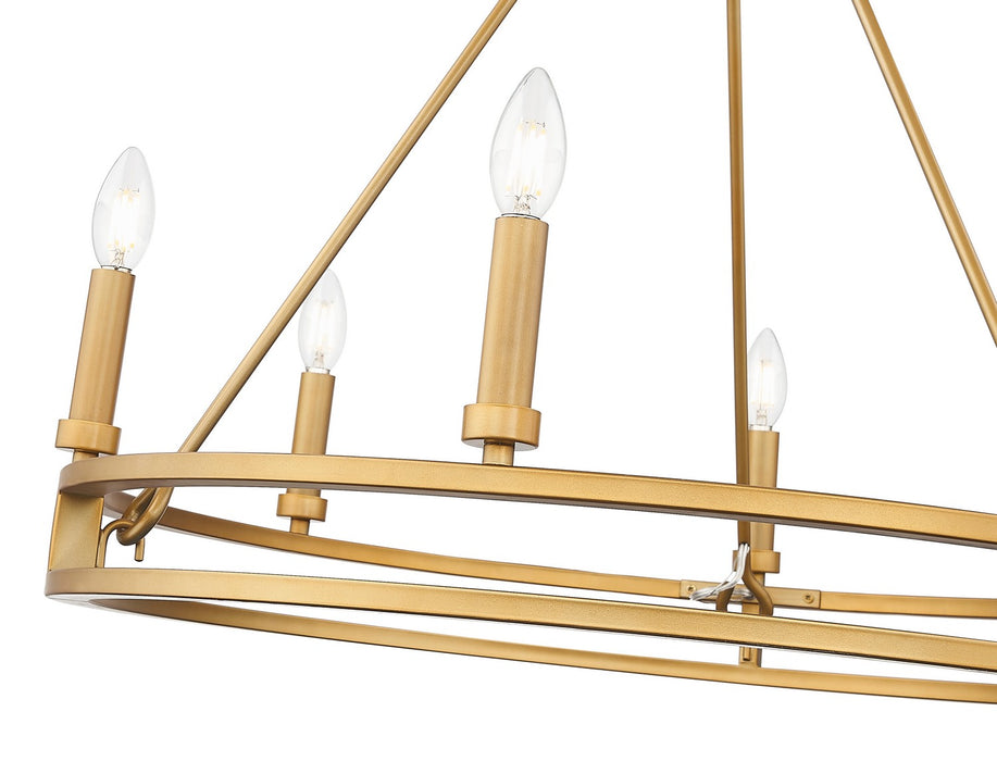 Z-Lite - 4005-6SBR - Six Light Chandelier - Dennison - Signature Brass