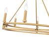Z-Lite - 4005-6SBR - Six Light Chandelier - Dennison - Signature Brass
