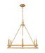 Z-Lite - 4005-6SBR - Six Light Chandelier - Dennison - Signature Brass