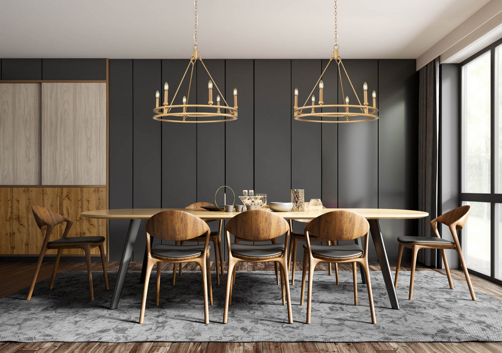 Z-Lite - 4005-6SBR - Six Light Chandelier - Dennison - Signature Brass