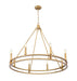 Z-Lite - 4005-8SBR - Eight Light Chandelier - Dennison - Signature Brass