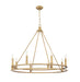 Z-Lite - 4005-8SBR - Eight Light Chandelier - Dennison - Signature Brass