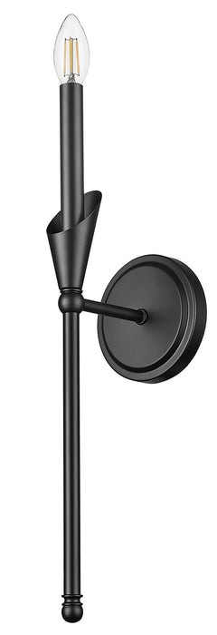 Z-Lite - 4014-1SA-MB - One Light Wall Sconce - Claudelle - Matte Black