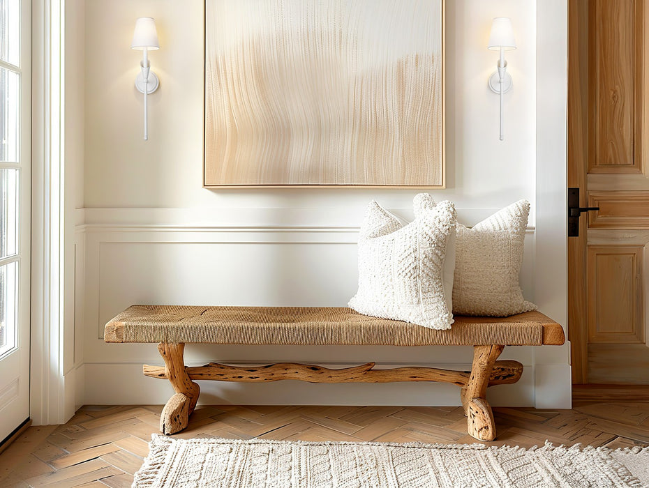 Z-Lite - 4014-1SA-TW - One Light Wall Sconce - Claudelle - Textured White