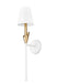 Z-Lite - 4014-1SA-TW-MGLD - One Light Wall Sconce - Claudelle - Textured White + Modern Gold