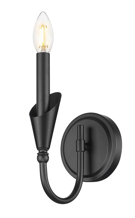 Z-Lite - 4014-1S-MB - One Light Wall Sconce - Claudelle - Matte Black