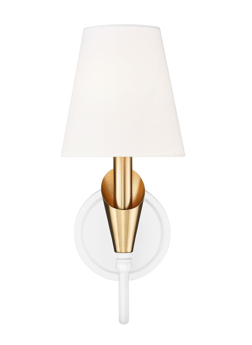 Z-Lite - 4014-1S-TW-MGLD - One Light Wall Sconce - Claudelle - Textured White + Modern Gold