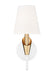 Z-Lite - 4014-1S-TW-MGLD - One Light Wall Sconce - Claudelle - Textured White + Modern Gold