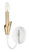 Z-Lite - 4014-1S-TW-MGLD - One Light Wall Sconce - Claudelle - Textured White + Modern Gold