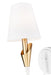 Z-Lite - 4014-1S-TW-MGLD - One Light Wall Sconce - Claudelle - Textured White + Modern Gold