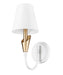 Z-Lite - 4014-1S-TW-MGLD - One Light Wall Sconce - Claudelle - Textured White + Modern Gold