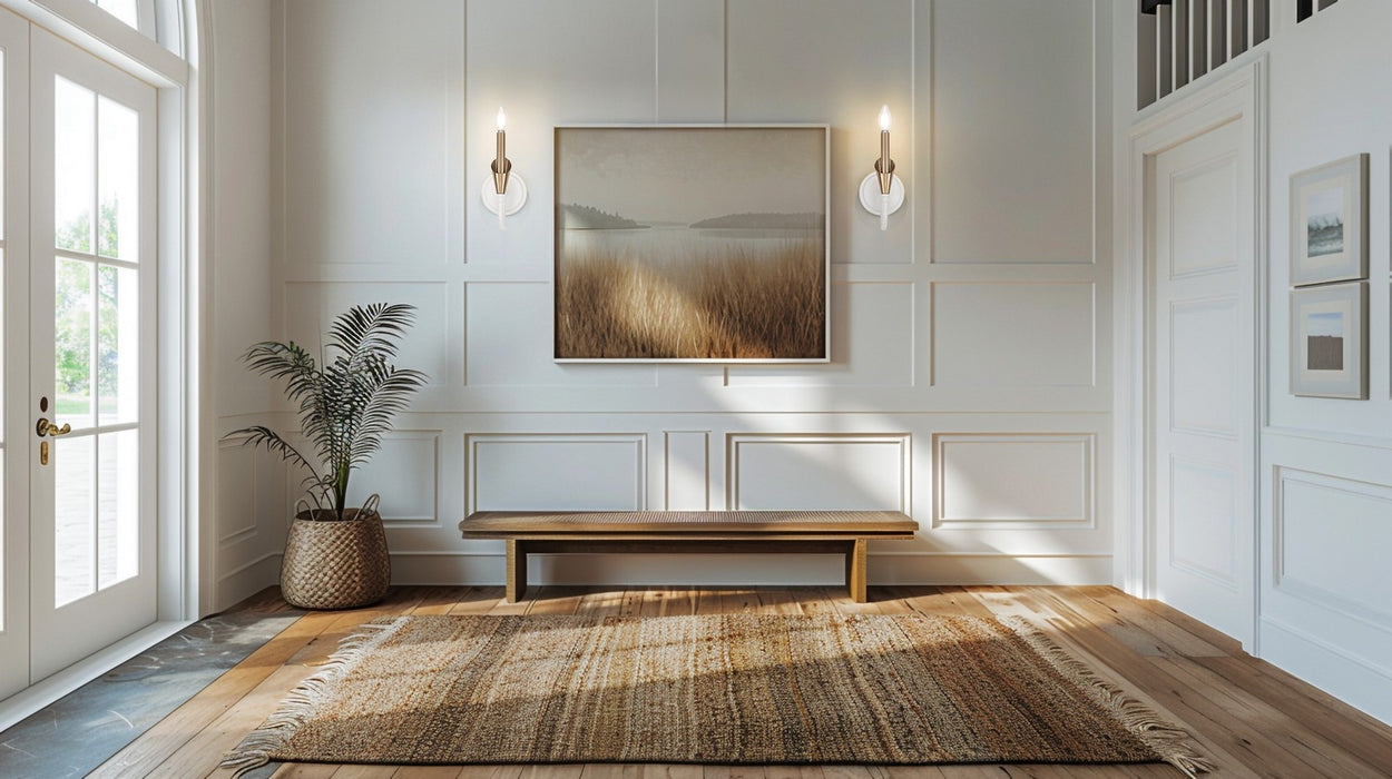 Z-Lite - 4014-1S-TW-MGLD - One Light Wall Sconce - Claudelle - Textured White + Modern Gold