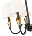 Z-Lite - 4014-24MB-MGLD - Five Light Chandelier - Claudelle - Matte Black + Modern Gold