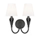 Z-Lite - 4014-2S-MB - Two Light Wall Sconce - Claudelle - Matte Black