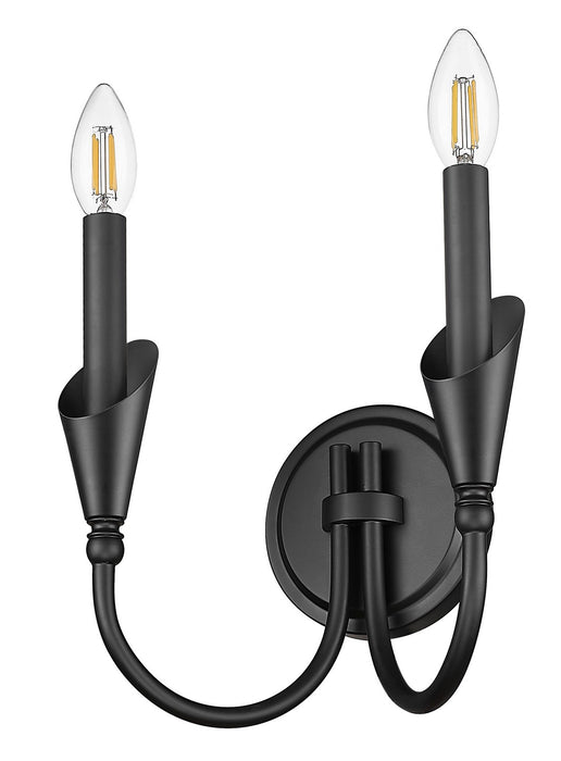 Z-Lite - 4014-2S-MB - Two Light Wall Sconce - Claudelle - Matte Black