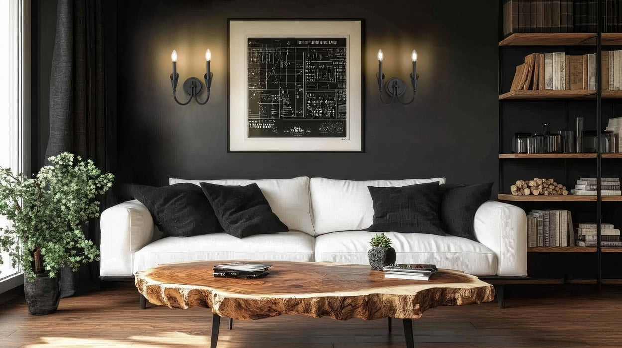 Z-Lite - 4014-2S-MB - Two Light Wall Sconce - Claudelle - Matte Black