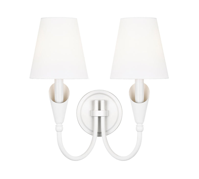 Z-Lite - 4014-2S-TW - Two Light Wall Sconce - Claudelle - Textured White