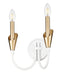 Z-Lite - 4014-2S-TW-MGLD - Two Light Wall Sconce - Claudelle - Textured White + Modern Gold
