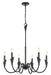 Z-Lite - 4014-32MB - Six Light Chandelier - Claudelle - Matte Black