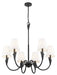 Z-Lite - 4014-32MB - Six Light Chandelier - Claudelle - Matte Black