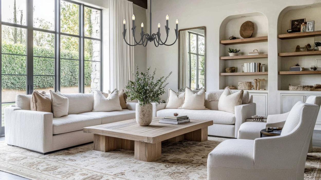 Z-Lite - 4014-32MB - Six Light Chandelier - Claudelle - Matte Black