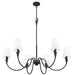 Z-Lite - 4014-46MB - Six Light Chandelier - Claudelle - Matte Black