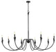 Z-Lite - 4014-65MB - Eight Light Chandelier - Claudelle - Matte Black