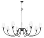 Z-Lite - 4014-65MB - Eight Light Chandelier - Claudelle - Matte Black