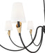 Z-Lite - 4014-65MB-MGLD - Eight Light Chandelier - Claudelle - Matte Black + Modern Gold