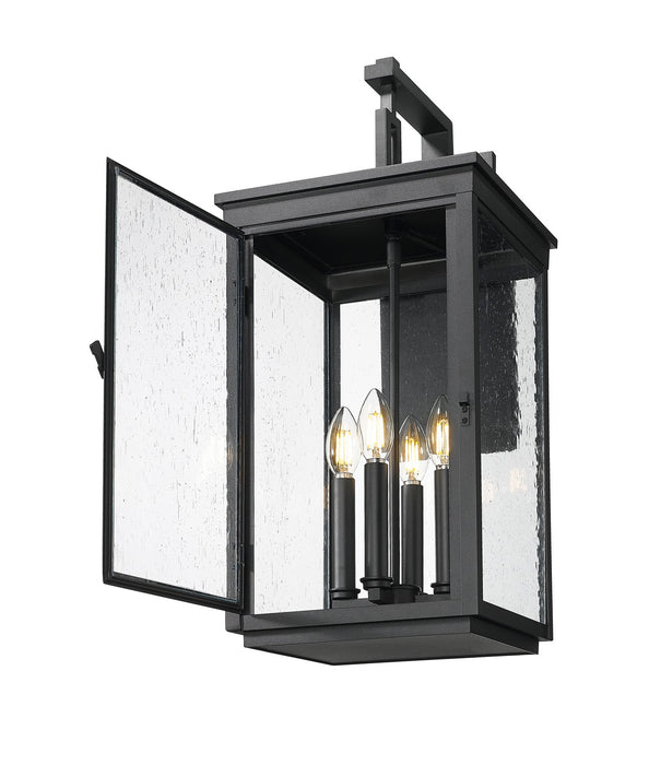 Z-Lite - 5019B-BK - Four Light Outdoor Wall Mount - Hartwell - Sand Black