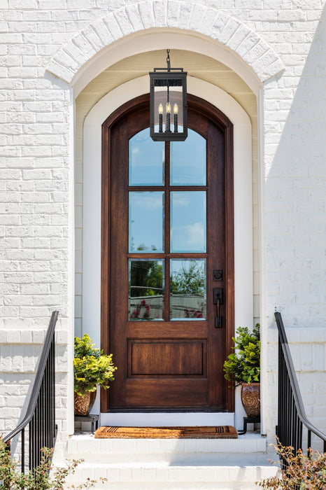 Z-Lite - 5019CHB-BK - Four Light Outdoor Chain Mount Ceiling Fixture - Hartwell - Sand Black