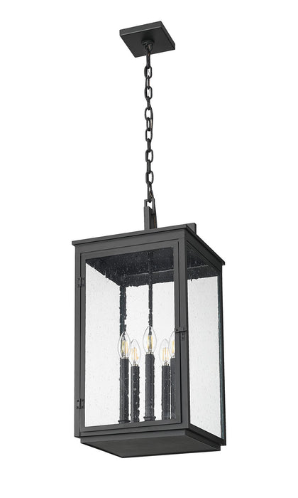 Z-Lite - 5019CHXL-BK - Five Light Outdoor Chain Mount Ceiling Fixture - Hartwell - Sand Black