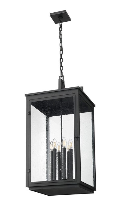 Z-Lite - 5019CHXXL-BK - Six Light Outdoor Chain Mount Ceiling Fixture - Hartwell - Sand Black