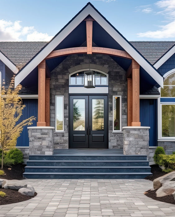 Z-Lite - 5019CHXXL-BK - Six Light Outdoor Chain Mount Ceiling Fixture - Hartwell - Sand Black