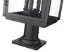 Z-Lite - 5019PHBR-533PM-BK - Four Light Outdoor Pier Mounted - Hartwell - Sand Black